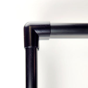 Under Shelf Oval Rod Corner Bracket - Matte Black By EPCO