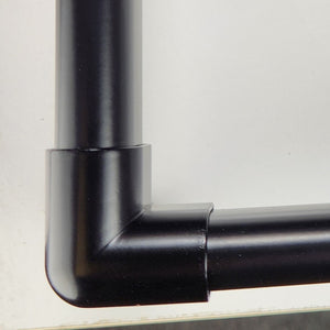 Under Shelf Oval Rod Corner Bracket - Matte Black By EPCO