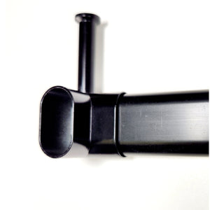 Under Shelf Oval Rod Corner Bracket - Matte Black By EPCO