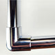 Under Shelf Oval Rod Corner Bracket - Polished Chrome By EPCO