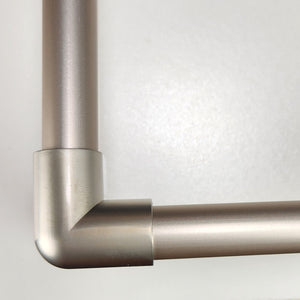 Under Shelf Oval Rod Corner Bracket - Satin Nickel By EPCO