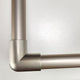 Under Shelf Oval Rod Corner Bracket - Satin Nickel By EPCO