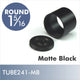 Matte Black Invisible Flange for 1-5-16'' Closet Rod