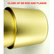 Satin Brass Invisible Flange for 1-5-16 Closet Rod