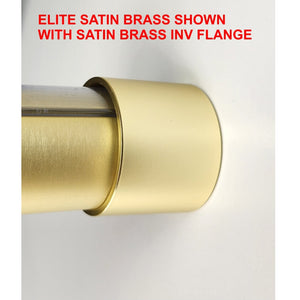 Satin Brass Invisible Flange for 1-5-16 Closet Rod