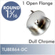 32mm Pinned Single Open Flange For 1 5/16 Dull Chrome Closet Rod