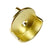 32mm Pinned Single Open Flange For 1 5/16 Satin Brass Closet Rod