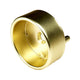 32mm Pinned Single Closed Flange For 1 5/16 Satin Brass Closet Rod