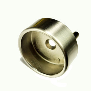 32mm Pinned Single Closed Flange For 1 5/16 Satin Nickel Closet Rod