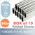 Box of 10,  7ft 10in Oval Closet Rod, Polished Chrome