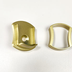 TUBE435-SB - Signature mounting flange, Satin Brass