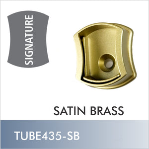 TUBE435-SB - Signature mounting flange, Satin Brass