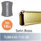 7ft 10in, Satin Brass Signature Closet Rod, TUBE430-710-SB