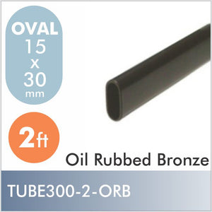 2ft Oval Closet Rod, Oil Rubbed Bronze