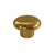 Plastic Knob - KP401, Polished Brass